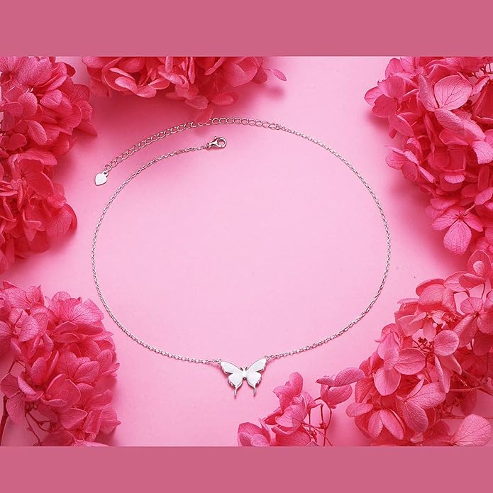 Anklet for Women S925 Sterling Silver Adjustable Foot Evil Eye Starfish Heart Bead Butterfly Celtic Knot Cross Multilayer Layered Ankle Bracelet Jewelry