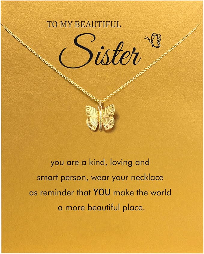 Hundred River Friendship Anchor Compass Necklace Good Luck Elephant Pendant Chain Necklace with Message Card