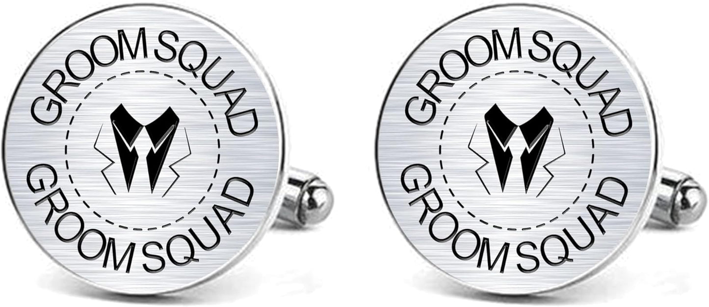 LADY & HOME Cufflinks for Men, Stainless Steel Tuxedo Shirt Cuff links with Gift Box, Gifts for Groom Groomsman Husband Father
