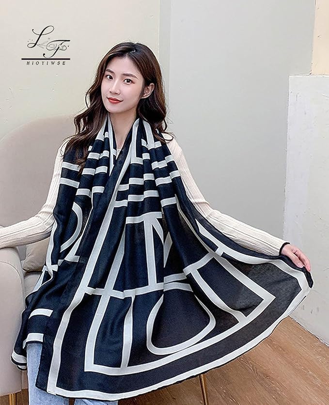 Hioyiwse Shawl Scarf For Women Lightweight Scarves Floral Pattern Formal Evening Dressesformal Shawl Summer Wraps