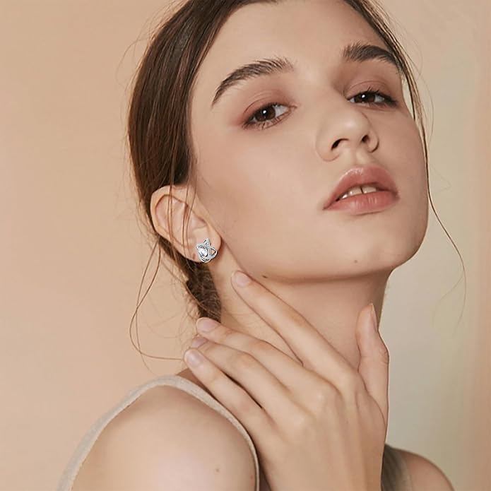 Celestiluck Crystal Jewelry Sets For Women 18K White Gold Plated Bracelet Necklace and Earrings Sets for Wife Girlfriend or Mothers Idea Gift for Special Women in Life