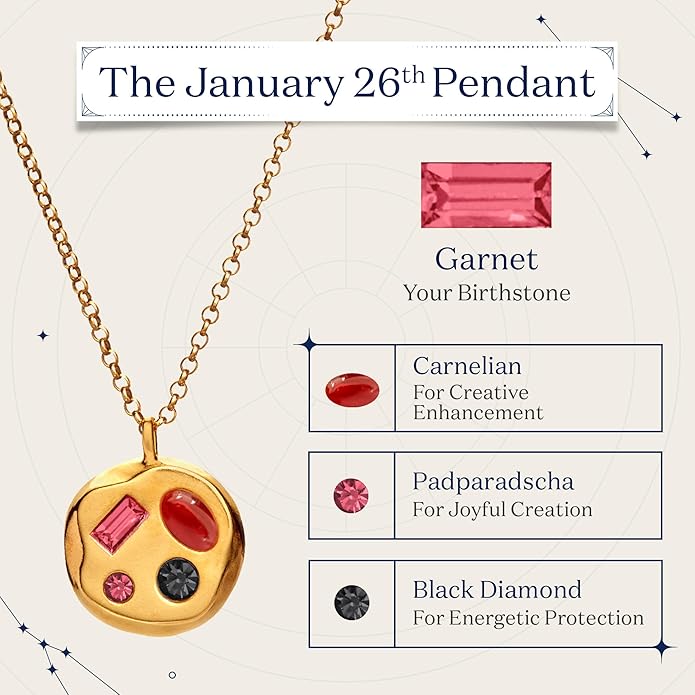 Birthdate 14k Gold Necklace for Women - 16-20in Adjustable 14 Karat Gold Chain with Lobster Clasp - Cadenas de Oro 14k Puro Para Mujer, Ladies Jewelry Birthstone