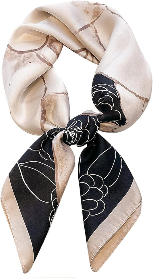 Hioyiwse Satin Bandanas Head Scarf For Women Hair Scarves Accessories Lightweight Fashion Wrap Neck Silk Sleeping Headscarf