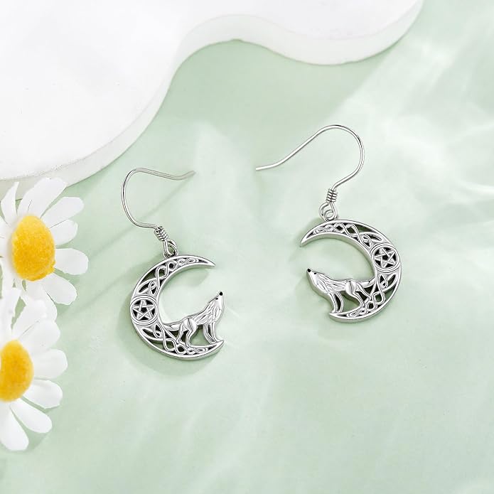 Animal Earrings 925 Sterling Silver Dangle Earrings Leverback Earrings Animal Jewelry for Women