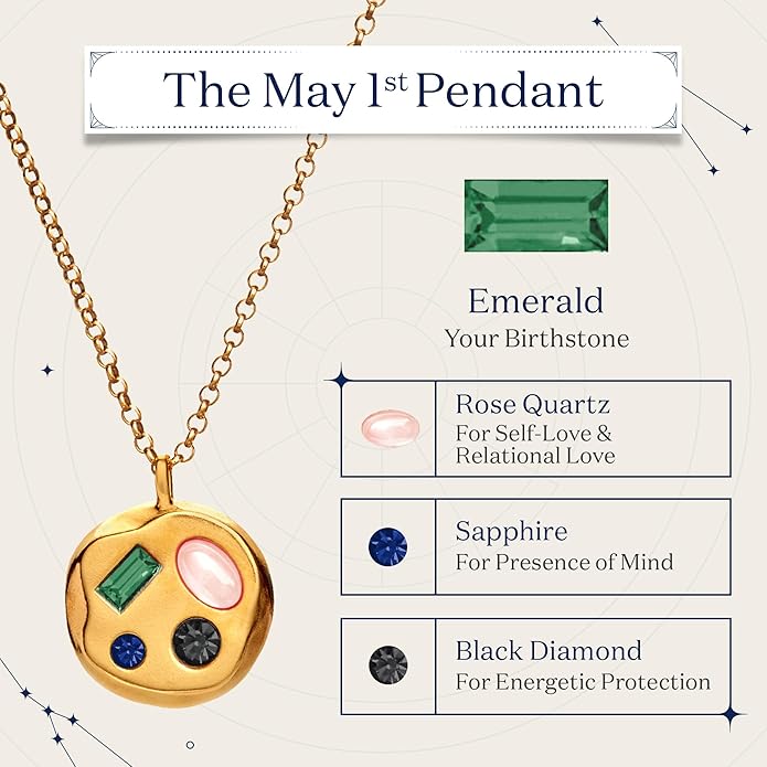 Birthdate 14k Gold Necklace for Women - 16-20in Adjustable 14 Karat Gold Chain with Lobster Clasp - Cadenas de Oro 14k Puro Para Mujer, Ladies Jewelry Birthstone