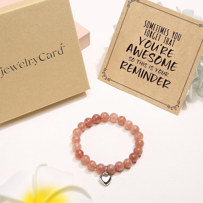 jewelrycard Sometimes You Forget Your Awesome Bracelets for Women, Birthday Christmas Gifts for Women Stocking Stuffers for Teen Girl Gifts Trendy Stuff, Inspirational Jewelry for Women Girls