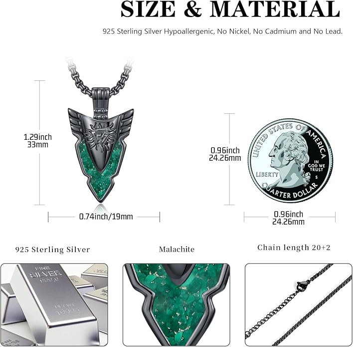 KoyeKei Viking Necklace for Men 925 Sterling Silver Viking Norse Pagan Jewelry Gifts for Women