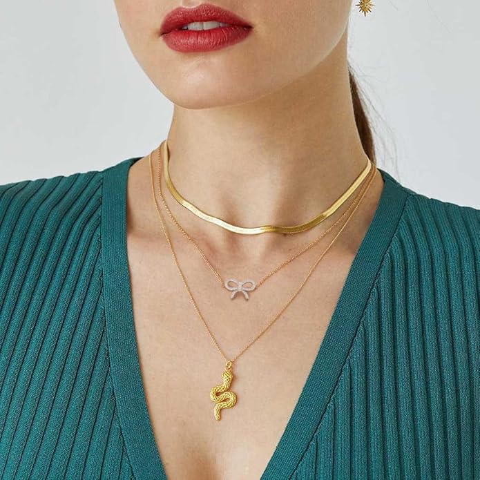 CANEVINKA 18K Gold Plate Coin Pendant Necklace for Women Dainty Compass Sunflower Necklaces Personalized Chain Layered Jewelry