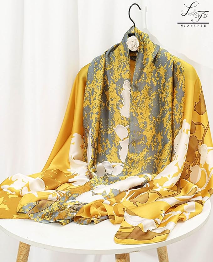 Hioyiwse Shawl Scarf For Women Lightweight Scarves Floral Pattern Formal Evening Dressesformal Shawl Summer Wraps