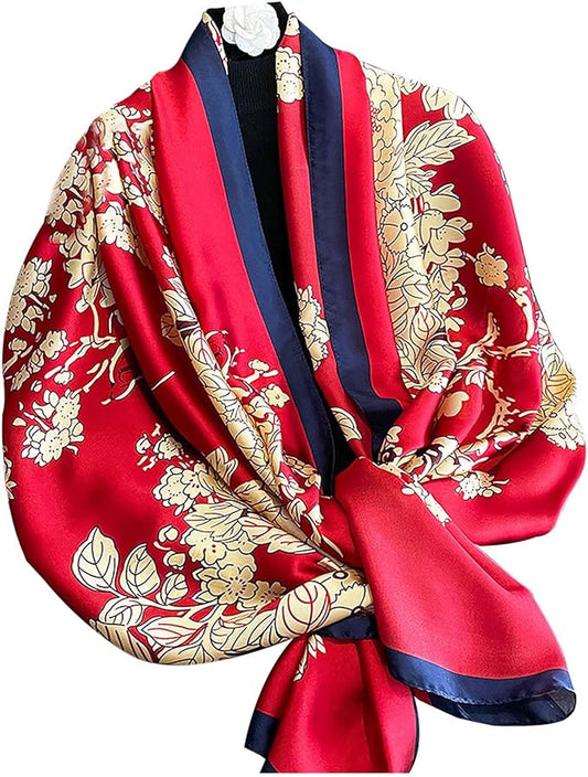 Hioyiwse Shawl Scarf For Women Lightweight Scarves Floral Pattern Formal Evening Dressesformal Shawl Summer Wraps