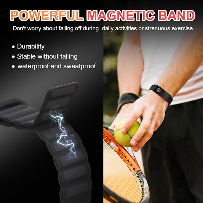 Comfortable Medical ID Bracelet for Men & Women - Custom Engraved Silicone Strap Comfort Fit Medical Alert Bracelets for Sports,Adjustable Waterproof Customizable Wristband for Diabetic