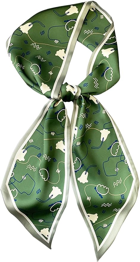 Dailyacc Hair Scarf for Women Fashion Silky Satin Headscarf Wrap Breathable Lightweight Neck Scarves For Handbag