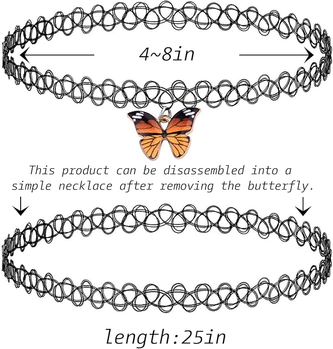 4 Pcs Choker Necklace For Women Black Adjustable Layered Velvet Leather Lace Collar Necklace Goth Jewelry Gifts