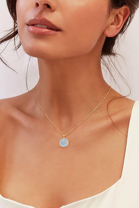 Tewiky Cross Necklace for Women-Dainty Simple 14k Gold Plated Cross Pendant Cute Necklaces for Women Jewelry