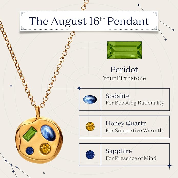 Birthdate 14k Gold Necklace for Women - 16-20in Adjustable 14 Karat Gold Chain with Lobster Clasp - Cadenas de Oro 14k Puro Para Mujer, Ladies Jewelry Birthstone