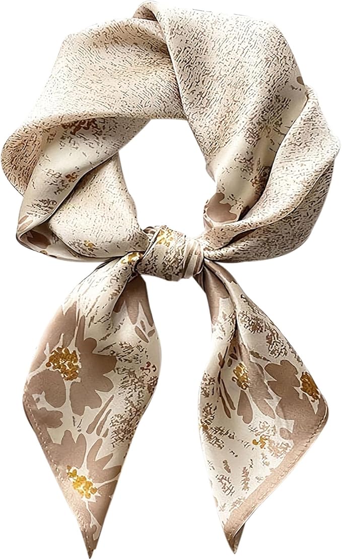 Hioyiwse Satin Bandanas Head Scarf For Women Hair Scarves Accessories Lightweight Fashion Wrap Neck Silk Sleeping Headscarf