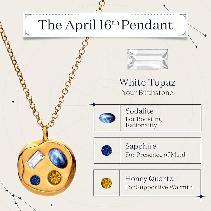 Birthdate 14k Gold Necklace for Women - 16-20in Adjustable 14 Karat Gold Chain with Lobster Clasp - Cadenas de Oro 14k Puro Para Mujer, Ladies Jewelry Birthstone