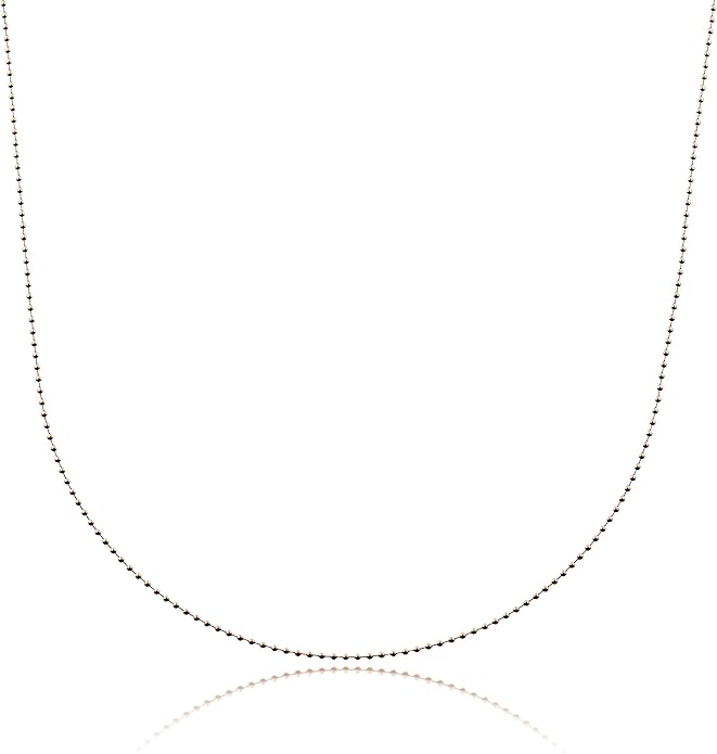 AJ's Collection Sterling Silver Chain Necklace In Silver, 14K Gold Plate or Rose Gold Plated