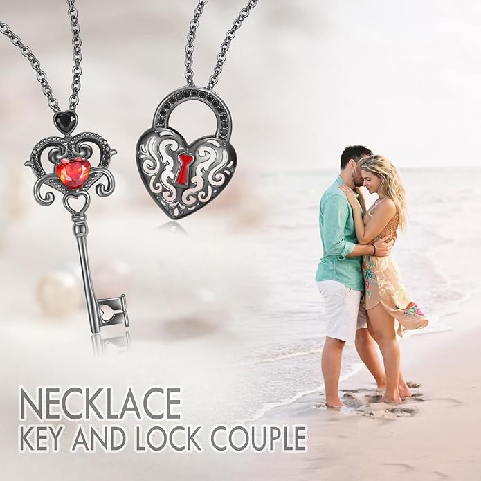 OHAYOO Dragon Phoenix Matching Necklace for Couples 925 Sterling Silver Yin Yang Pendant Necklaces for Couples Jewelry for Him and Her