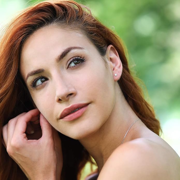 Gem Stone King 0.20 to 6 Cttw 14K Gold Lab Grown Diamond Stud Earrings | Gold Earrings For Women Men | E-F Color | VS1-VS2 Clarity