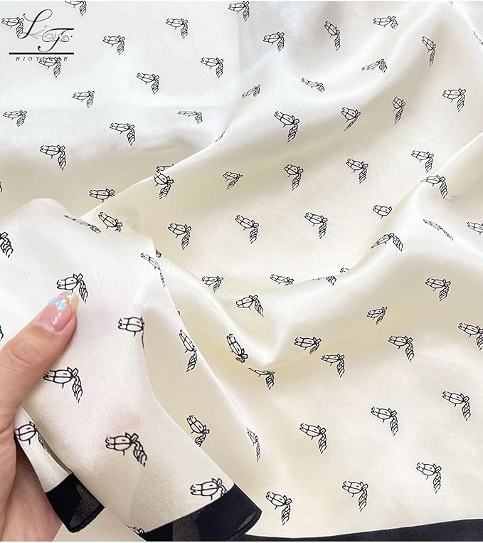 Hioyiwse Satin Bandanas Head Scarf For Women Hair Scarves Accessories Lightweight Fashion Wrap Neck Silk Sleeping Headscarf