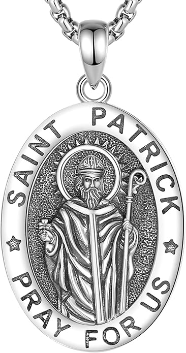 EUDORA 925 Sterling Silver St Christopher/St Benedict/St Michael/Virgin Mary/San Judas Tadeo/Good Shepherd Cross/Archangel Necklace Medal Pendant Protection Religious Amulet Jewelry For Men Women