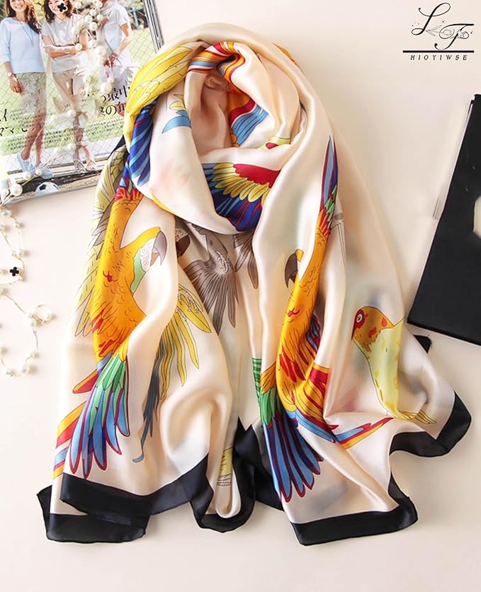 Hioyiwse Shawl Scarf For Women Lightweight Scarves Floral Pattern Formal Evening Dressesformal Shawl Summer Wraps