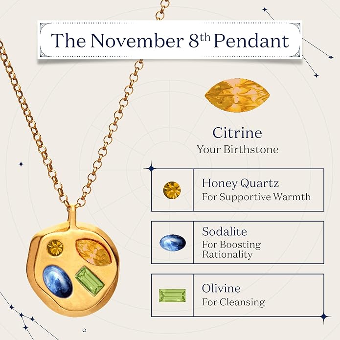 Birthdate 14k Gold Necklace for Women - 16-20in Adjustable 14 Karat Gold Chain with Lobster Clasp - Cadenas de Oro 14k Puro Para Mujer, Ladies Jewelry Birthstone