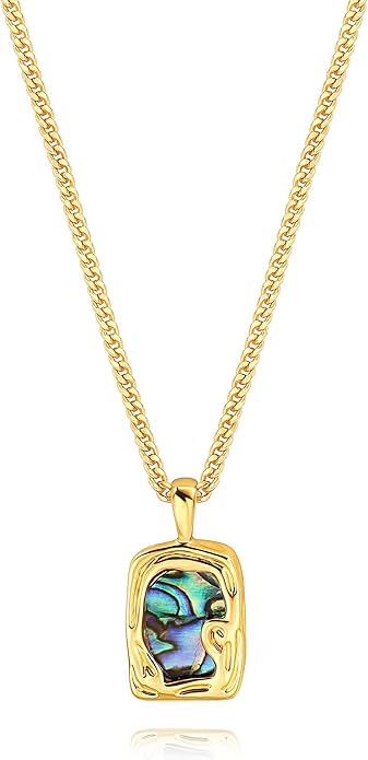 CANEVINKA 18K Gold Plate Coin Pendant Necklace for Women Dainty Compass Sunflower Necklaces Personalized Chain Layered Jewelry