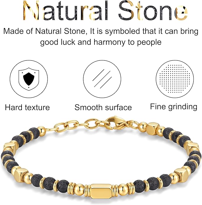 Beaded Bracelets for Women - Silver and Gold Boho Bracelets, Trendy Jewelry Gifts for Lover, Mom, Friends