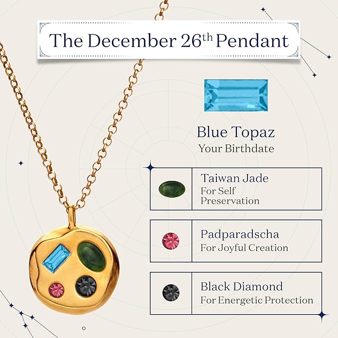 Birthdate 14k Gold Necklace for Women - 16-20in Adjustable 14 Karat Gold Chain with Lobster Clasp - Cadenas de Oro 14k Puro Para Mujer, Ladies Jewelry Birthstone
