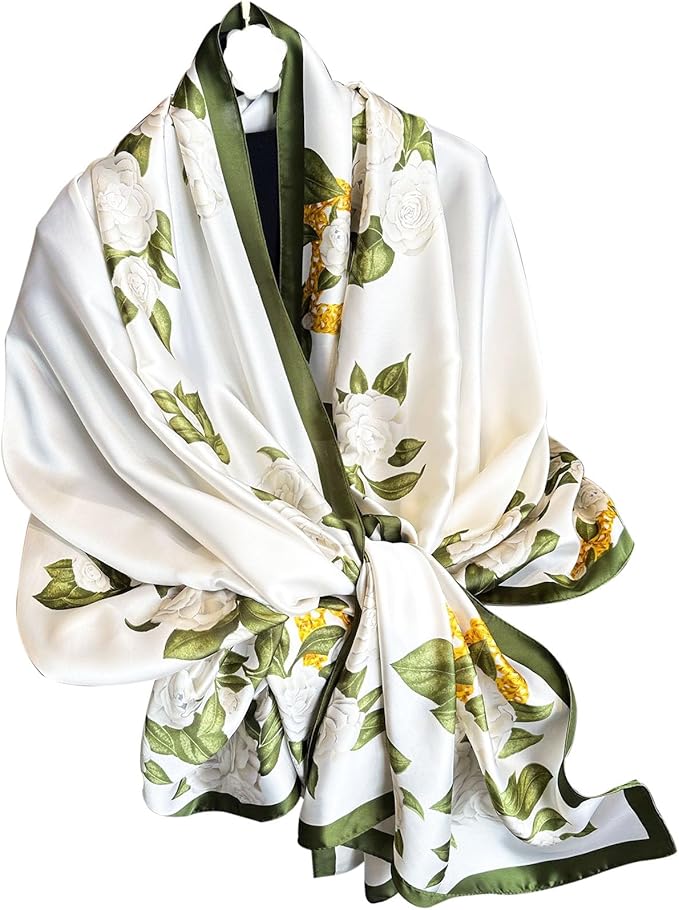 Hioyiwse Shawl Scarf For Women Lightweight Scarves Floral Pattern Formal Evening Dressesformal Shawl Summer Wraps