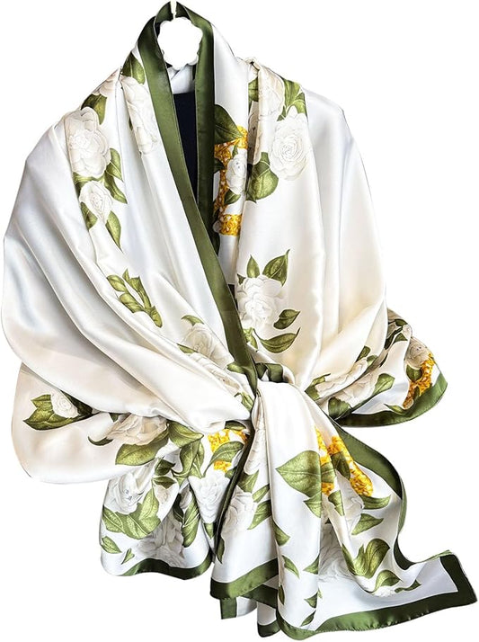 Hioyiwse Shawl Scarf For Women Lightweight Scarves Floral Pattern Formal Evening Dressesformal Shawl Summer Wraps