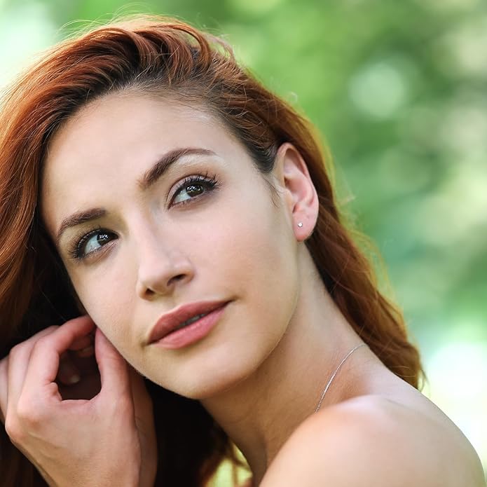 Gem Stone King 0.20 to 6 Cttw 14K Gold Lab Grown Diamond Stud Earrings | Gold Earrings For Women Men | E-F Color | VS1-VS2 Clarity