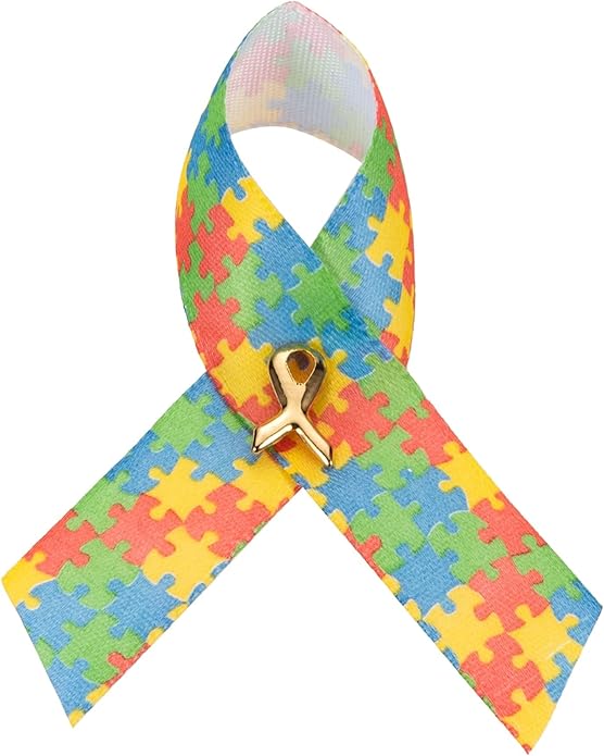 1/2/5/10/25/50/100pcs Satin Awareness Ribbon Pins (Pick your color), for Cancer & Disease Awareness, Bulk Quantities for Fundraising, Events, Gift Giving