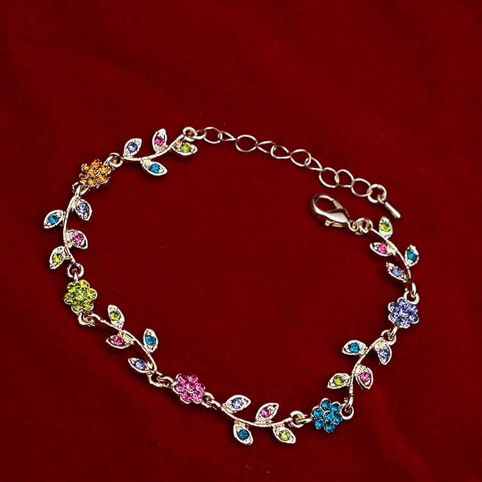 Austrian Crystal Rhinestone Choker Necklace Dangle Earring Link Bracelet Jewelry Set for Brides Bridesmaid Prom Costume Accessories for Women