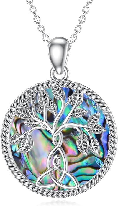 Seiyang 925 Sterling Silver Mustard Seed/Cross/Star of David/Triquetra Trinity Knot/Celtic/Claddagh Necklace Christian/Irish Jewelry Gifts for Women Mom Her