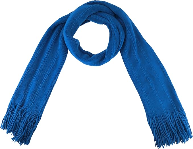 BRUCERIVER Women's Ultra Soft Knit Scarf & Glove Set Touchscreen Function Cable Design