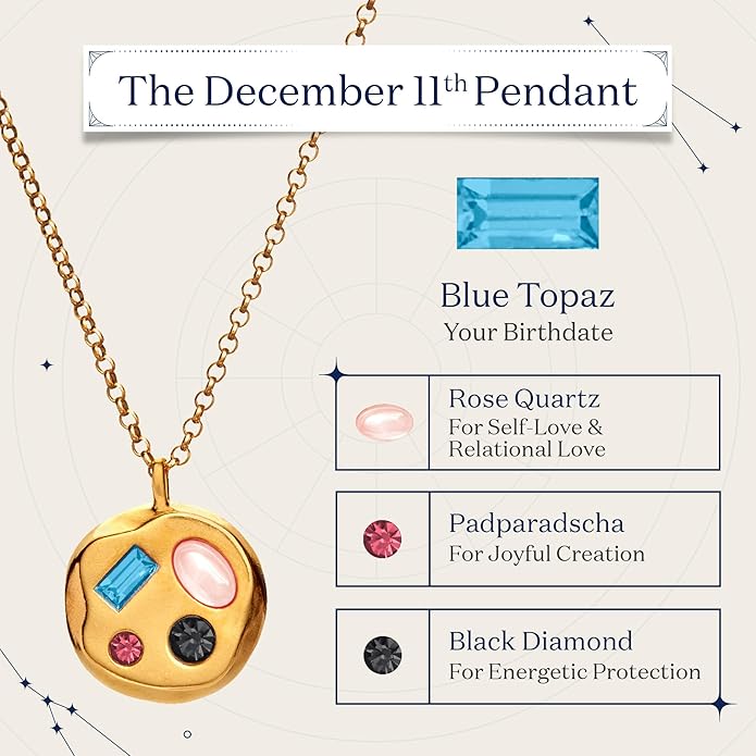Birthdate 14k Gold Necklace for Women - 16-20in Adjustable 14 Karat Gold Chain with Lobster Clasp - Cadenas de Oro 14k Puro Para Mujer, Ladies Jewelry Birthstone