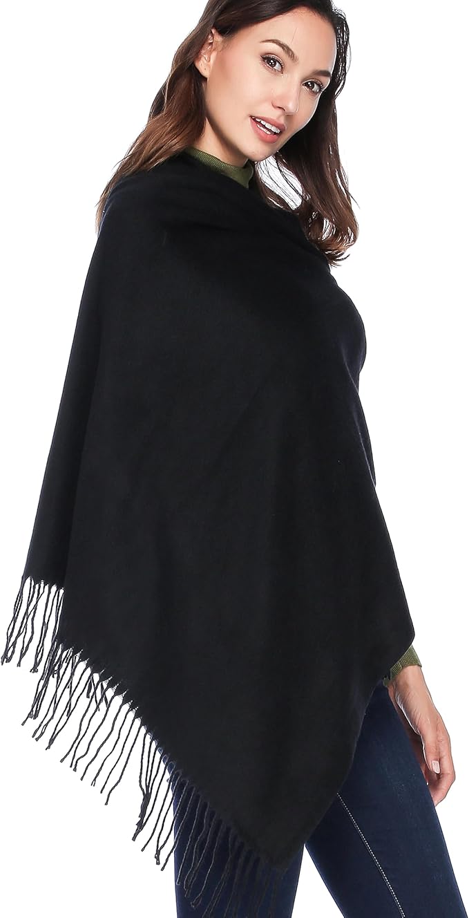 HOYAYO Extra Large Thick Pashmina Shawl Wraps - Wool Soft Winter Warm Scarves Travel Blanket for Women