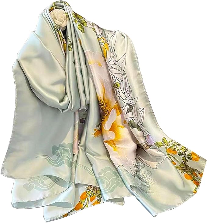 Hioyiwse Shawl Scarf For Women Lightweight Scarves Floral Pattern Formal Evening Dressesformal Shawl Summer Wraps