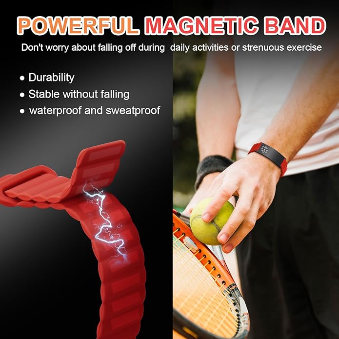 Comfortable Medical ID Bracelet for Men & Women - Custom Engraved Silicone Strap Comfort Fit Medical Alert Bracelets for Sports,Adjustable Waterproof Customizable Wristband for Diabetic