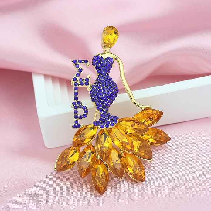Rhinestone SGRho Brooch Pin for Women 1922 Sigmaa Gift Greek SGRho Jewelry Sorority Paraphernalia Gifts for Soror Sister