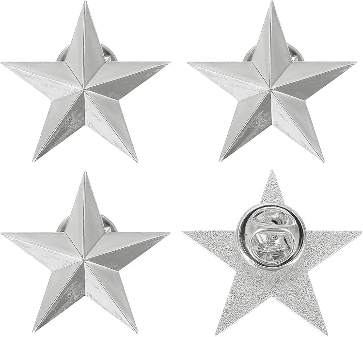 uxcell Star Lapel Pins, Award Pins Star Badge for Men Women Backpacks Hats Jackets Costume Accessories Decorations
