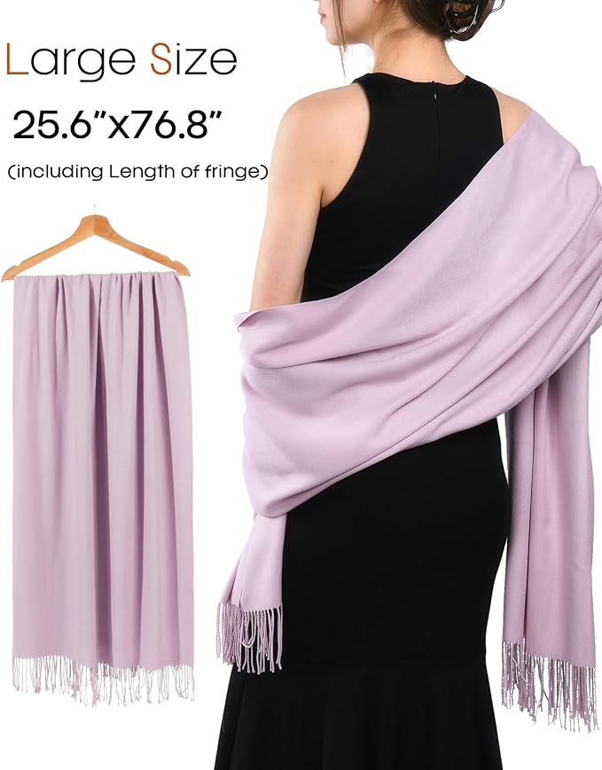FURTALK Winter Scarf for Women Pashmina Shawl Wraps Soft Warm Fashion Blanket Scarves Gifts