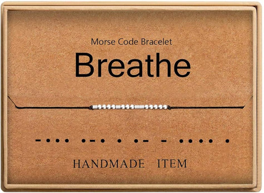 Lcherry Personalized Gift for Women Funny Morse Code Bracelet for Women Friendship Inspirational Gifts for Women
