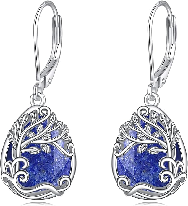 Moonstone Filigree Drop Dangle Teardrop Earrings 925 Sterling Silver Moonstone Leverback Earrings for Women Jewelry Gifts