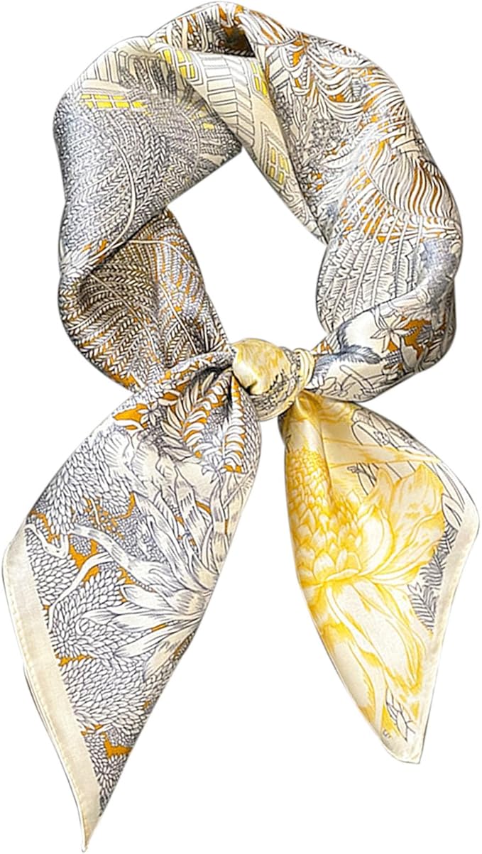 Hioyiwse Satin Bandanas Head Scarf For Women Hair Scarves Accessories Lightweight Fashion Wrap Neck Silk Sleeping Headscarf