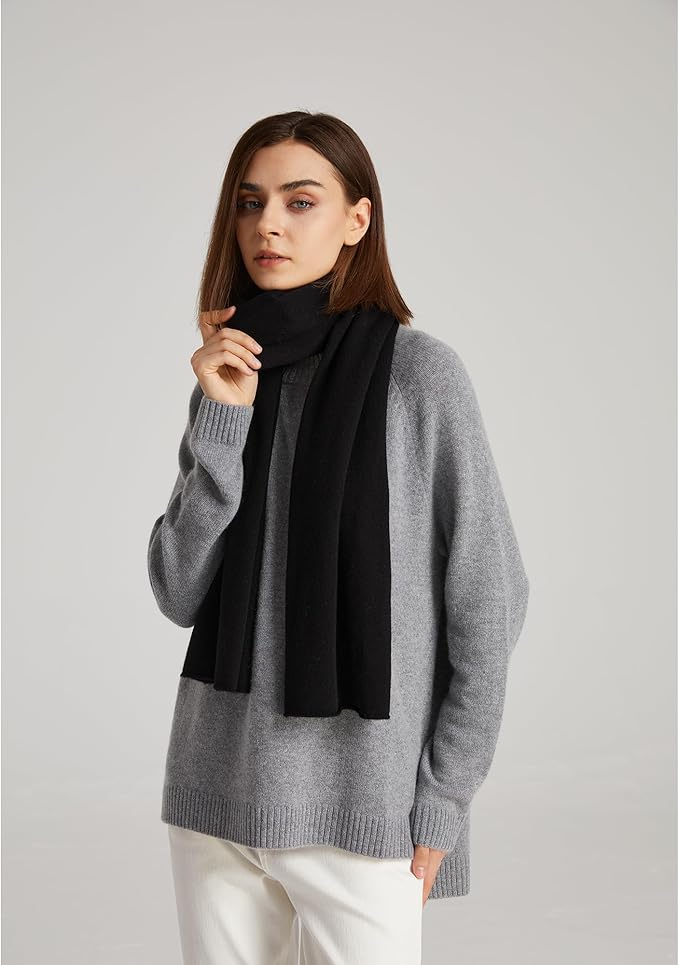 GreenMount Women's Cashmere Shawls 100% Cashmere Knit Soft Warm Winter Extra Large Scarf for Women Plant Dyeing