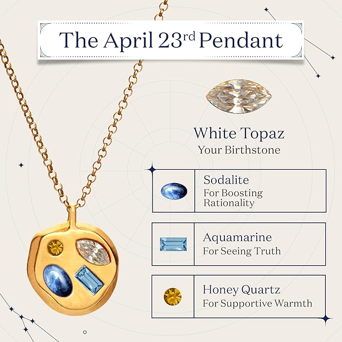 Birthdate 14k Gold Necklace for Women - 16-20in Adjustable 14 Karat Gold Chain with Lobster Clasp - Cadenas de Oro 14k Puro Para Mujer, Ladies Jewelry Birthstone